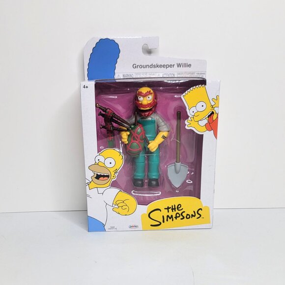 Groundskeeper Willie The Simpsons Jakks 5 in Action Figure - NEW SEALED BOX - Picture 1 of 14
